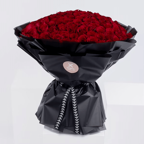 250 Red Roses 250 Red Roses |Black Wrap (Qatar) | FLORA724